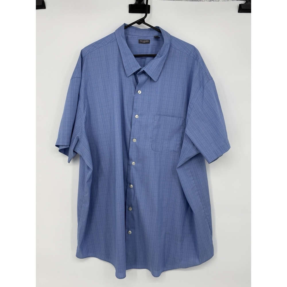 Van Heusen Men's Button Down Short Sleeve 4XL